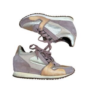 ASH  Brown Dean Bis Wedge Sneakers